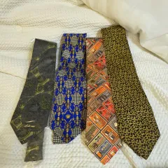 ヴィンテージ ファッション 華やかな柄 ネクタイ まとめ 4個