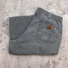 Carhartt　カーハート　ダックペインターパンツ　ワークパンツ　Dungaree Fit　ダンガリーフィット　ボトムス　古着　グレー　灰色　W37 L30