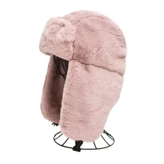 オールファーアビエーターキャップ ピンク フェイクファー アビエーター アビエイター オールファー 帽子 キャップ パイロット帽 パイロットキャップ キルティング カジュアル 冬 あったか ブラック グレー ベージュ ピンク モカ 黒 レディース