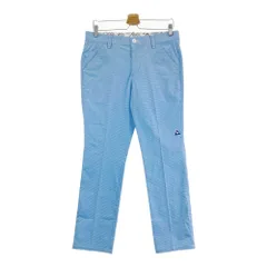 サイズ：82 LE COQ GOLF ルコックゴルフ  ストレッチパンツ ギンガムチェック柄 ブルー系 [240101553205] ゴルフウェア メンズ ストスト