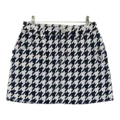 サイズ：0 PEARLY GATES パーリーゲイツ  ストレッチスカート 千鳥格子柄 ネイビー系 [240101554423] ゴルフウェア レディース ストスト