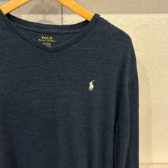 古着 M 長袖 紺 ポロ ラルフローレン POLO RALPH LAUREN ロンT ネイビー