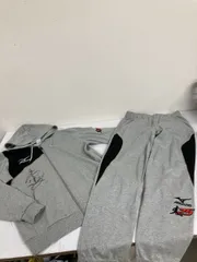 送料無料★MIZUNO ミズノ★スウェット　上下セット　　パーカー　スウェットパンツ★セットアップ★メンズ　XOサイズ★グレー　#71017sNj91