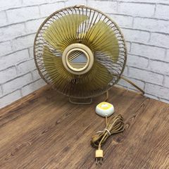 プラスマイナスゼロの家庭用扇風機 黄緑色 4段階風量調整 リモコン付き