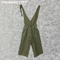 CIAOPANIC TYPY 2way オリーブグリーン ワイドレッグサロペット Mサイズ