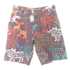 美品 OLLEBOREBLA ALBEROBELLO オレボレブラ アルベロベロ アニマル柄 ウール ショートパンツ ハーフパンツ パープル レディース 古着 中古 USED