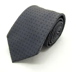 バナナリパブリック ブランド ネクタイ 小紋柄 ドット柄 シルク PO メンズ グレー Banana Republic 【中古】