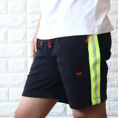 ディーゼル ハーフパンツ メンズ 短パン スウェットパンツ ブラック DIESEL A13083 0WHAW