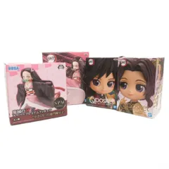 未開封 セガ SEGA バンダイ BANDAI Qposket 4点 セット フィギュア  鬼滅の刃 竈門禰豆子 富岡義勇 胡蝶しのぶ おもちゃ コレクション ■FF