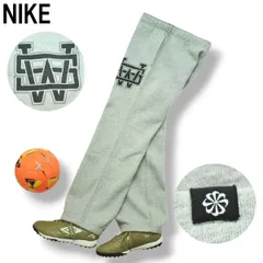 ナイキ NIKE カレッジ デザイン ロゴ プリント スウェット パンツ トレーナー ルーズシルエット オーバーサイズ  裏起毛 L グレー スポーツ カジュアル ウェア ストリート メンズ