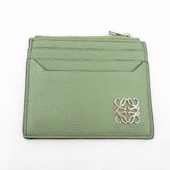 LOEWE ロエベ アナグラム ポーチ レザー スエード ターコイズブルー 