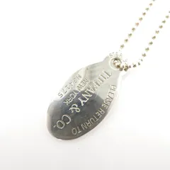 【瀬戸大橋店】 中古 Tiffany&co | ティファニー ネックレス リターントゥティファニー オーバルタグ - シルバー 【135】