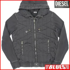 DIESEL ディーゼル ジャケット ブルゾン M 古着 メンズ グレー パーカー フーディー ジャケット_ブルゾン_サイズM一覧←SEULB屋着古← TY4101