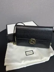 グッチ インターロッキング GG ブラック ミニ チェーン クロスバック