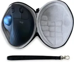 【ケースのみ！新品訳アリ品✨】⑥オフホワイト ロジクール (Logicool) ERGO M575GR / M575S 専用保護収納ケース トラックボールマウス 無線 Bluetooth ワイヤレスマウス マウスケース ブラック (White)