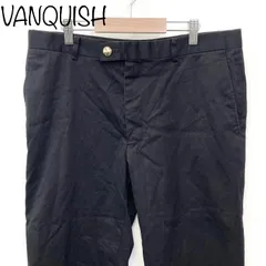 【vanquish】メンズ　パンツ　七分丈　ブラック　ゴールドボタン　Lのサムネイル