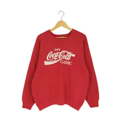 フルーツオブザルーム FRUIT OF THE LOOM 90S USA製 COCA COLA スウェット メンズ import：XL 