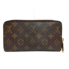 ルイヴィトン LOUIS VUITTON ジッピーウォレット ラウンドファスナー モノグラム キャンバス M60017  ブラウン CA5009 訳あり【中古】