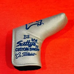 スコッティキャメロン　新作パターカバー　J-Y-DOG銀❎ブルー　検索スコッチキャメロンパターカバー