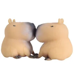 SESHIS カピバラ スクイーズ ストレス解消 おもちゃ リラックス 癒しグッズ 2個セット 
