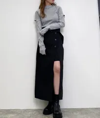 INGNI イング 共ベルト付スリットナロースカート ロングスカート ミニタイトスカート レイヤード風 無地 チェック