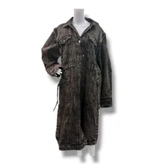 参考上代44000円 未使用品 PRANK PROJECT 2WAY Denim Over Coat デニムオーバーコート Gジャン デニムジャケット ジレ プランクプロジェクト 31232165402 ブラック F 125A1