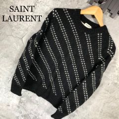 新品】SAINT LAURENT PARIS アルパカ混織ニット - メルカリ