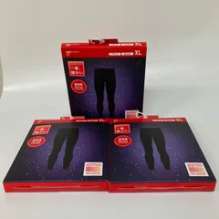 【新品】UNIQLO ユニクロ 超極暖 ヒートテック タイツ ブラック メンズ XLサイズ 3点セット【k1345】