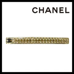 Y【CHANEL】ココマーク 05 P バレッタ レジン ラインストーン クリア ヘアクリップ ヘアアクセサリー  髪留め ヘアピン シャネル (56992NY3)