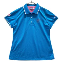 サイズ：LL FILA GOLF フィラゴルフ  半袖ポロシャツ  ブルー系 [240101544151] ゴルフウェア レディース ストスト