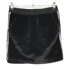 【超美品】アディダス ボアスカート 黒×白 サイド3ライン ウエストゴム レディース J/L ゴルフウェア adidas