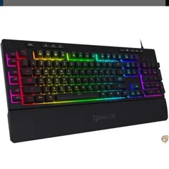 Redragon K512 Shiva RGB バックライトメンブレン ゲームキーボード マルチメディアキー付き リニアメカニカルフィールスイッチ