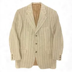 19k10 BRIONI ブリオーニ ウールリネン テーラードジャケット 48 ベージュ ブレザー フォーマル スーツt18rのサムネイル
