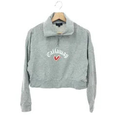 Callaway キャロウェイ ハーフジップスウェット サイズ:S ゴルフウェア　ショート丈 C23117220   グレー レディース / 240002231858のサムネイル