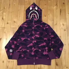 2026年最新】a bathing ape シャークパーカー 紫の人気アイテム - メルカリ
