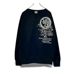 【古着】PIKO　ハワイアンロングボードウェア　スウェット　XL　ブラック