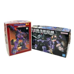 186000 未開封★現状品 BANDAI バンダイ  HGUC 1/144 ドム / リック・ドム、MRX-010 サイコガンダム　Mk-II 1/300 旧キット2点まとめ