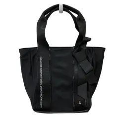 美品 LANVIN SPORT ランバンスポーツ 保冷 リボンカートバッグ ハンドバッグ ブラック レディース 古着 中古 USED