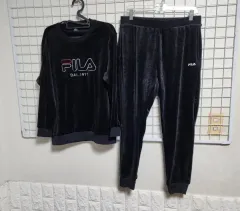 (ほぼ新品) FILA (ツアーベルベット) トレーニングウェア セット (レディース 100-32)