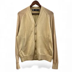 GU×UNDERCOVER ジーユー×アンダーカバー シアーニットコンビネーションカーディガン サイズS 黄土色 NO 351-351025-41-01 トップス Vネック 6B シンプル ポケット付 メンズ 春 ゴーゴー古着マルイ草加店2396