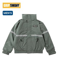 【新品】GRIP SWANY グリップスワニー リフレクティブラインフィールドジャケット GSMJ-055 モスグリーン