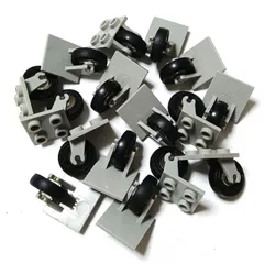 レゴ 正規品 中古 車輪 タイヤ 16個 薄灰(旧色) オールドレゴ レゴブロック【管理番号：2397】