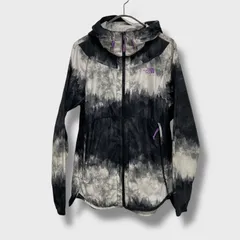 ☆THE NORTH FACE☆WINDWALL☆フライウェイトマウンテンパーカー☆レディースM☆ペイントグラデーション☆ブラックグレー☆K25M