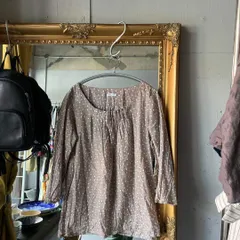 ＠　SIGNORELLI　ブラウス シャツ トップス　総柄　大きいサイズ　レディース　お呼ばれ　デート　オフィスカジュアル　食事会