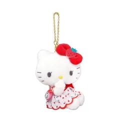メゾピアノ ハローキティ コラボ マスコット ぬいぐるみキーホルダー ベリエちゃん キティちゃん ボールチェーン