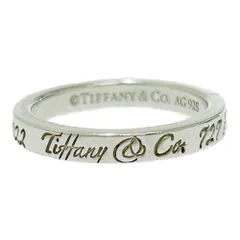 【中古】TIFFANY&Co. ティファニー シルバー ノーツ ナローリング 2.8g 925刻印 498560 リング・指輪