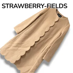 STRAWBERRY-FIELDS ストロベリーフィールズ ベージュ アウター コート ロングコート 日本製 レディース カジュアル ビジネス 【Mサイズ相当】 0000747OC