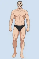 H449少し訳あり♪ブラックのバックプリント男子競泳水着♪フィットネスやトレーニングや撮影用にも♪サイズM（大きめで平置きウエストサイズ約34cm）