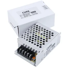 新品 CURE（キュア） 安定化電源 スイッチング電源 AC DC コンバーター 12V 2A 24W 直流電源変換器 過負荷保護 放熱 日本語説明QRコード 安全保護回路 自動リセット可能 電源装置