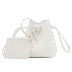 【SALE】VASIC ヴァジック ハンドバッグ BOND MINI ボンドミニ キャンバス x カーフレザー コンビネーション 鞄  ポーチ・袋付属 レディース ホワイト キャメル 白